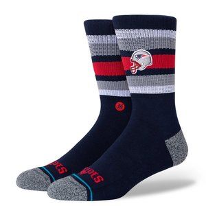 Stance New England NE Patriots Pats Backfield Socks Navy Blue A556C20BPT…